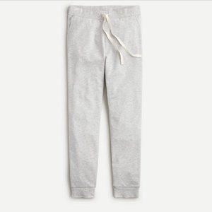 J.CREW HEATHER GRAY LOUNGE RELAXED CLOUD FLEECE SOFT JOGGER